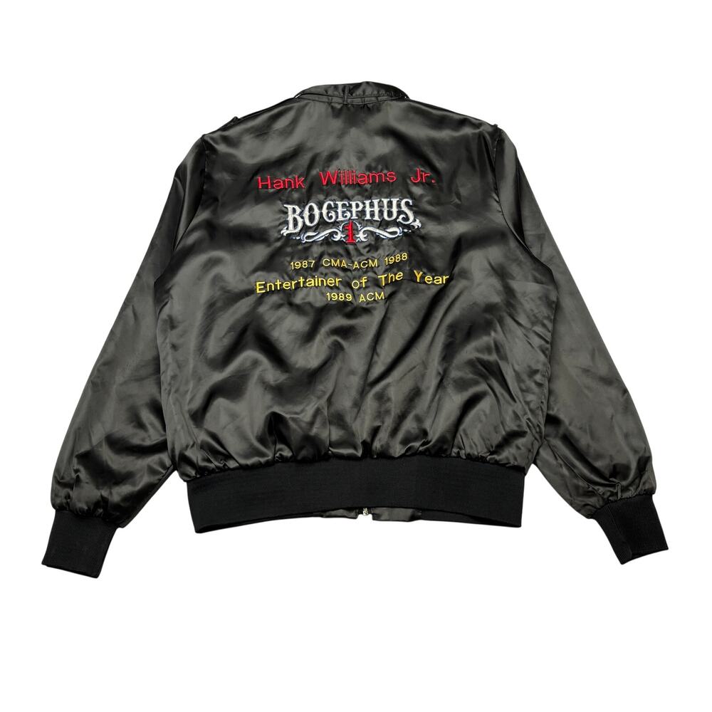 Vintage 1989 Bogephus Hank Williams Jr Entertainer of the Year CMA AMC Jacket XL